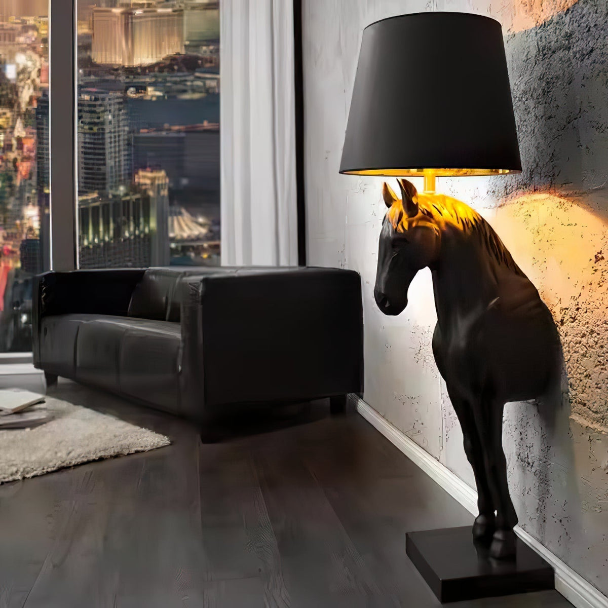 Derion Fabric Resin Floor Lamp