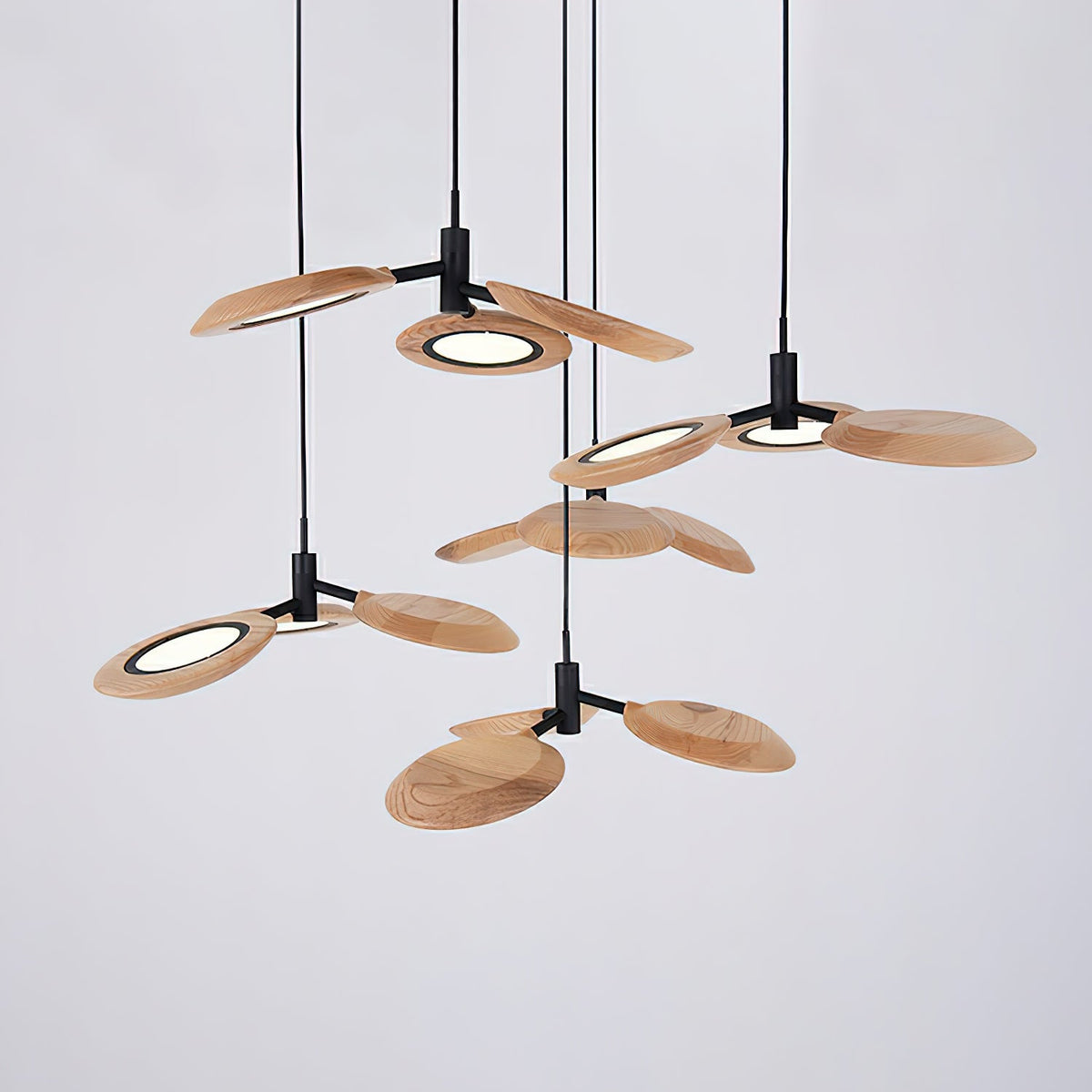 Alnoraris Tiered Wood Pendant Light