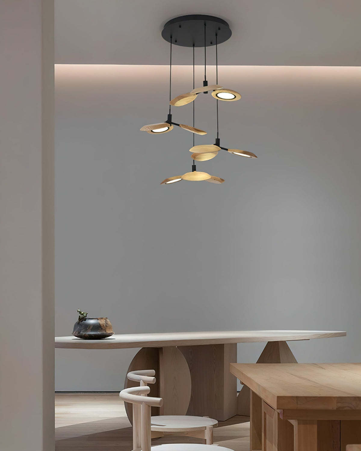 Alnoraris Tiered Wood Pendant Light