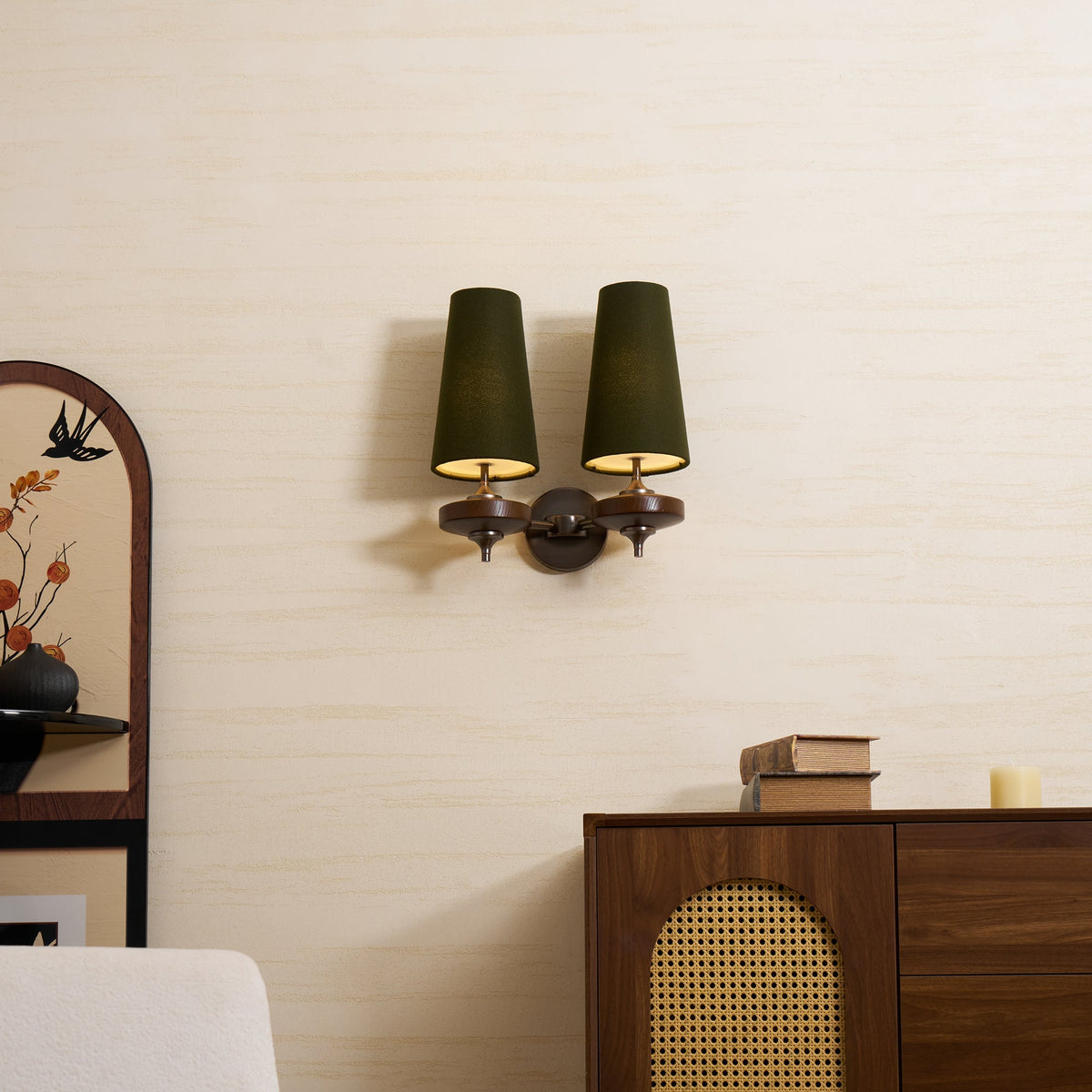 Ravenvale Twin Shade Indoor Wall Light