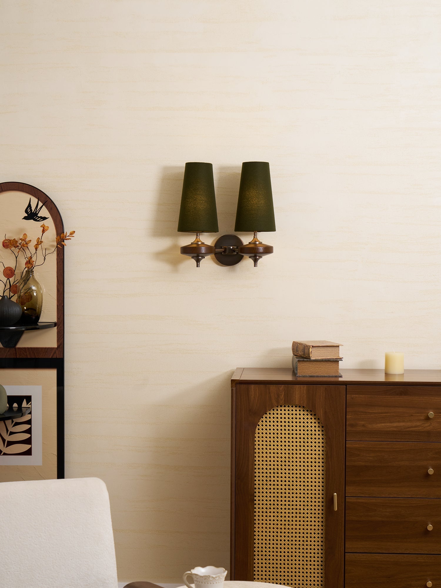Ravenvale Twin Shade Indoor Wall Light