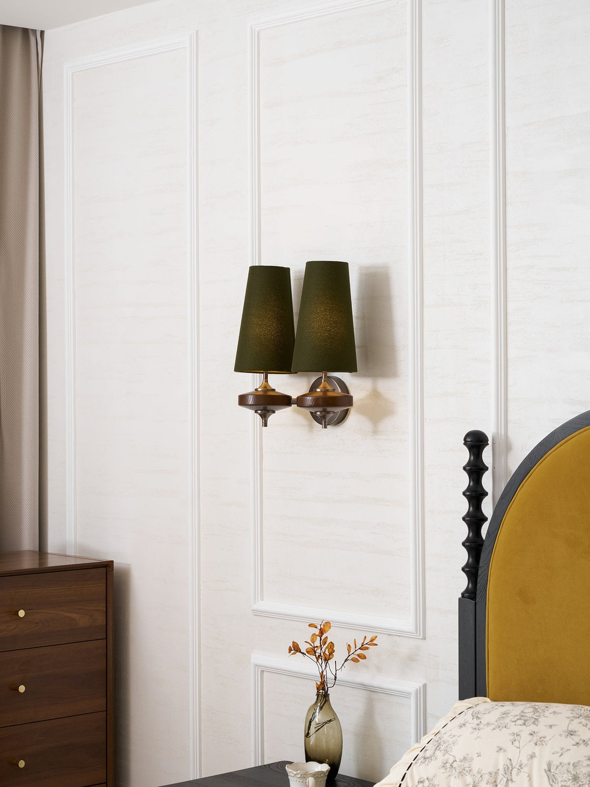 Ravenvale Twin Shade Indoor Wall Light