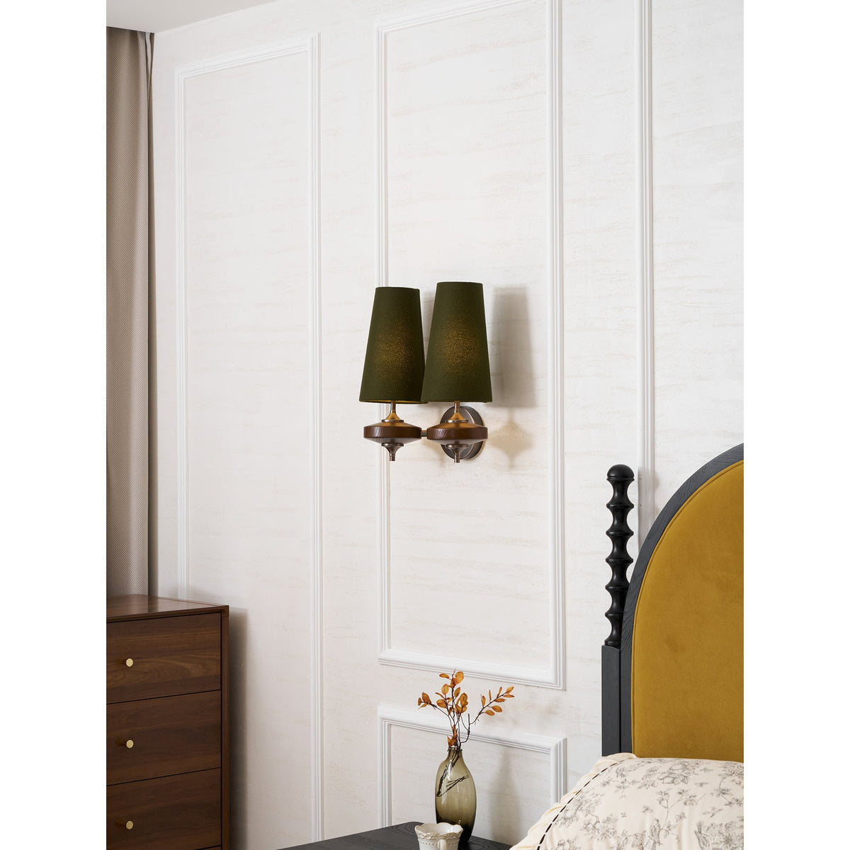 Ravenvale Twin Shade Indoor Wall Light