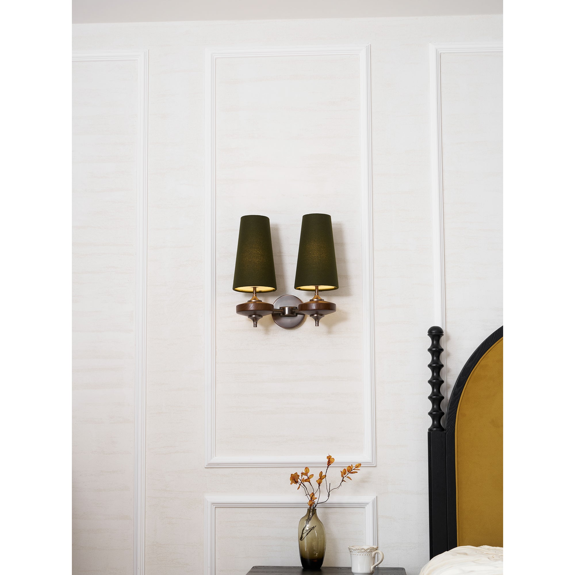 Ravenvale Twin Shade Indoor Wall Light