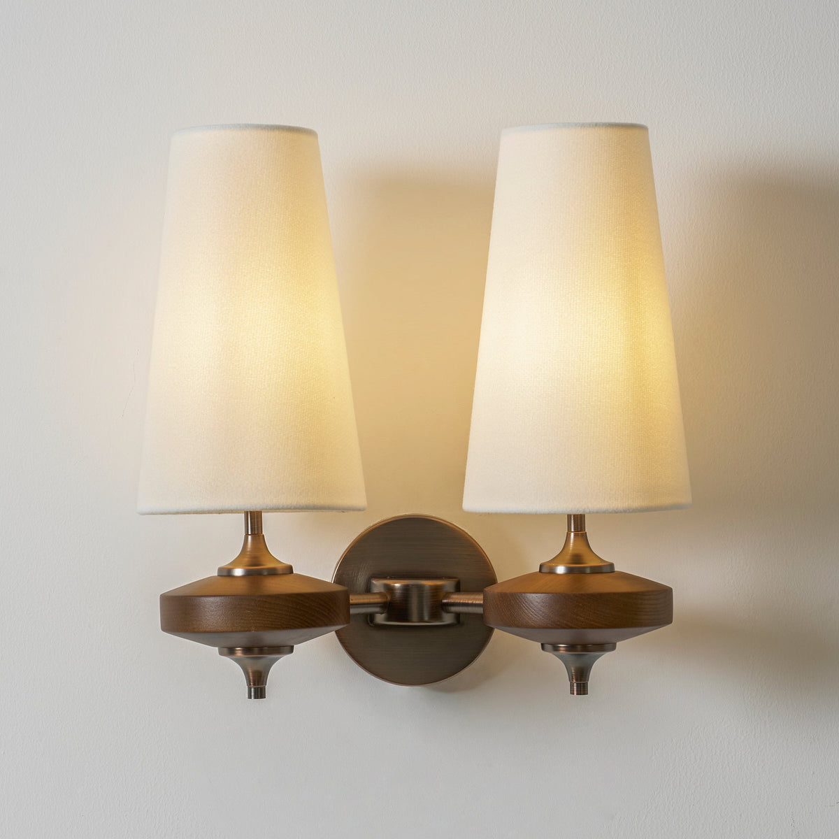 Ravenvale Twin Shade Indoor Wall Light