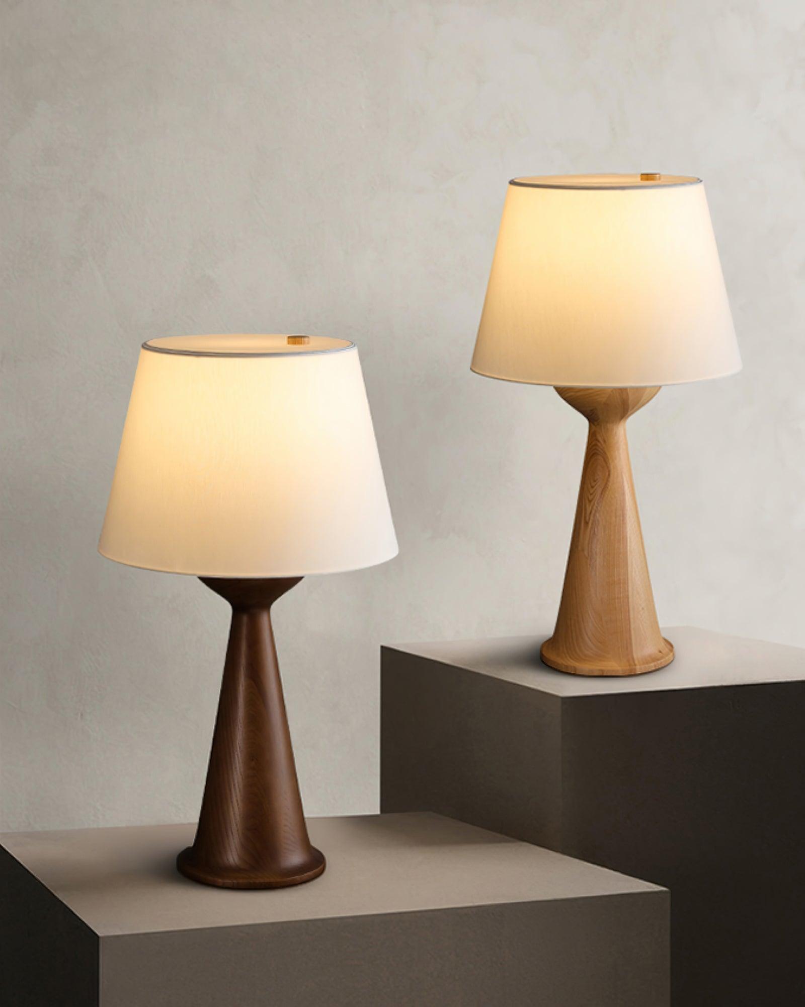 Tempo Vintage Wood Table Lamp