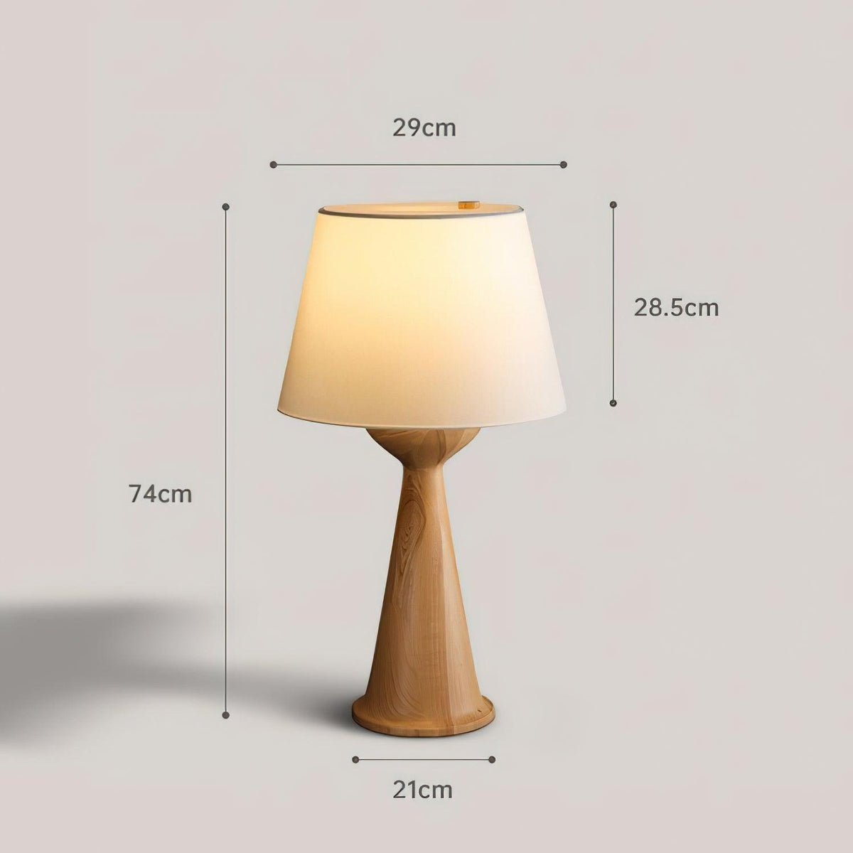 Tempo Vintage Wood Table Lamp