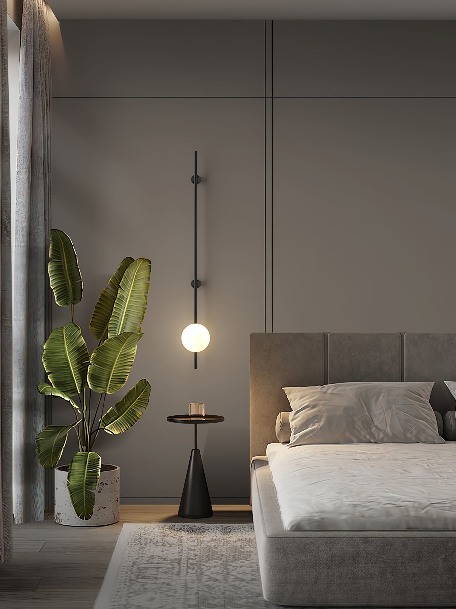Nerylor Modern Minimalist Glass Wall Light