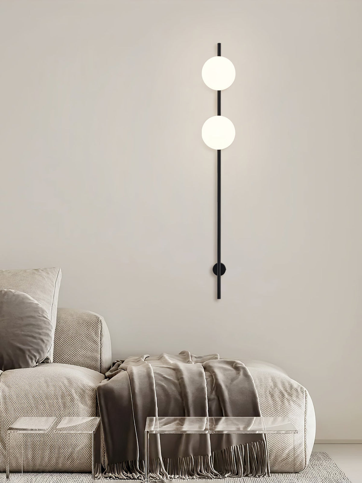 Nerylor Modern Minimalist Glass Wall Light