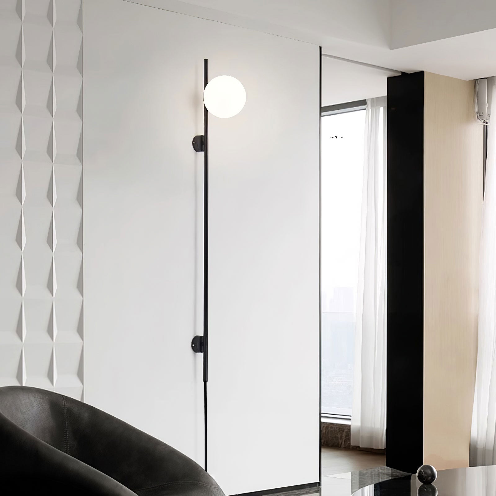 Evshaora Modern Minimalist Glass Wall Light