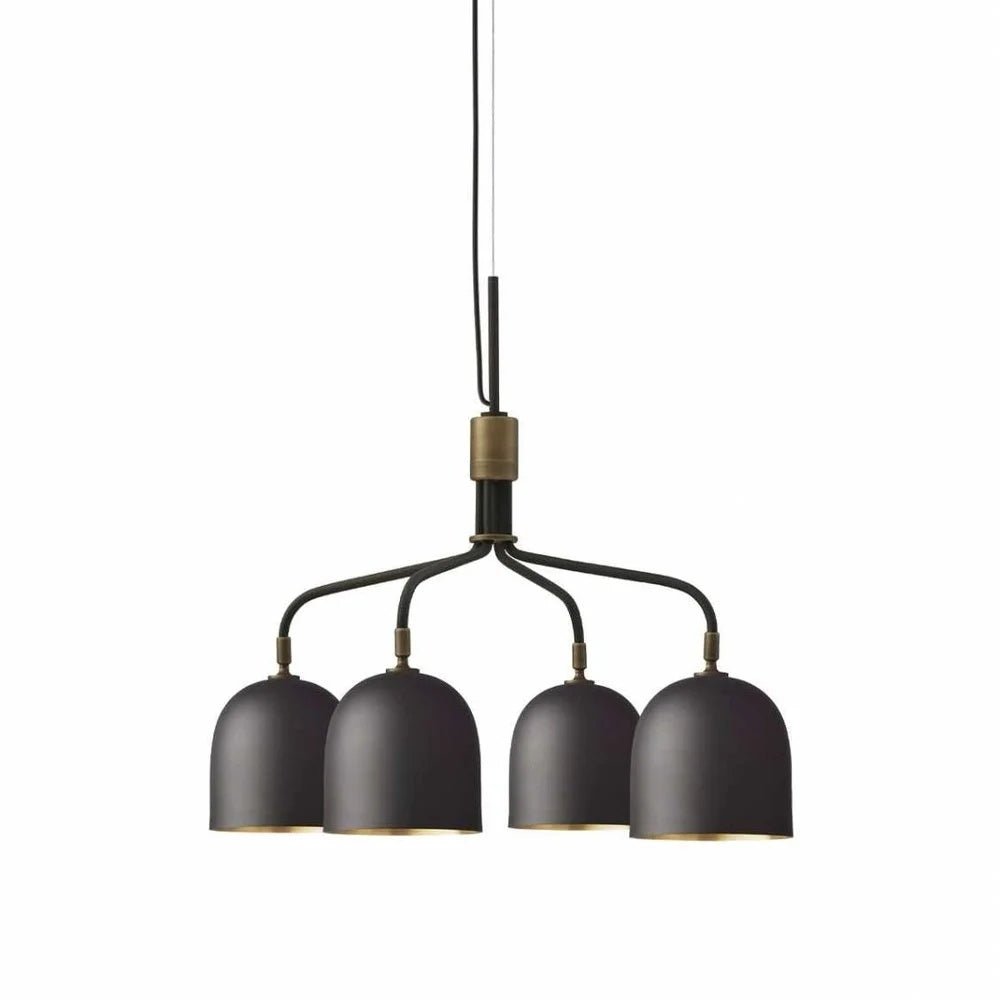 Casorira Chandelier Black Brass Industrial