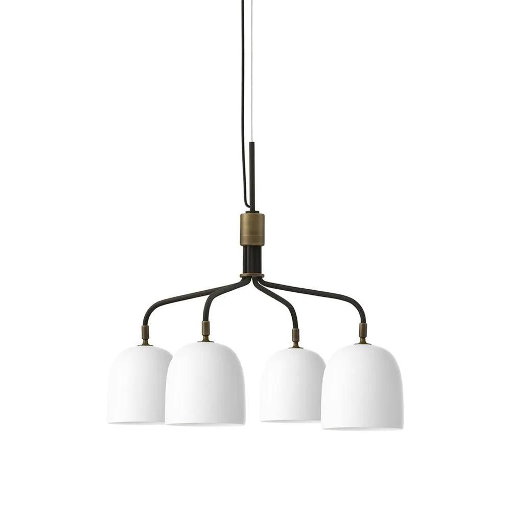 Casorira Chandelier Black Brass Industrial
