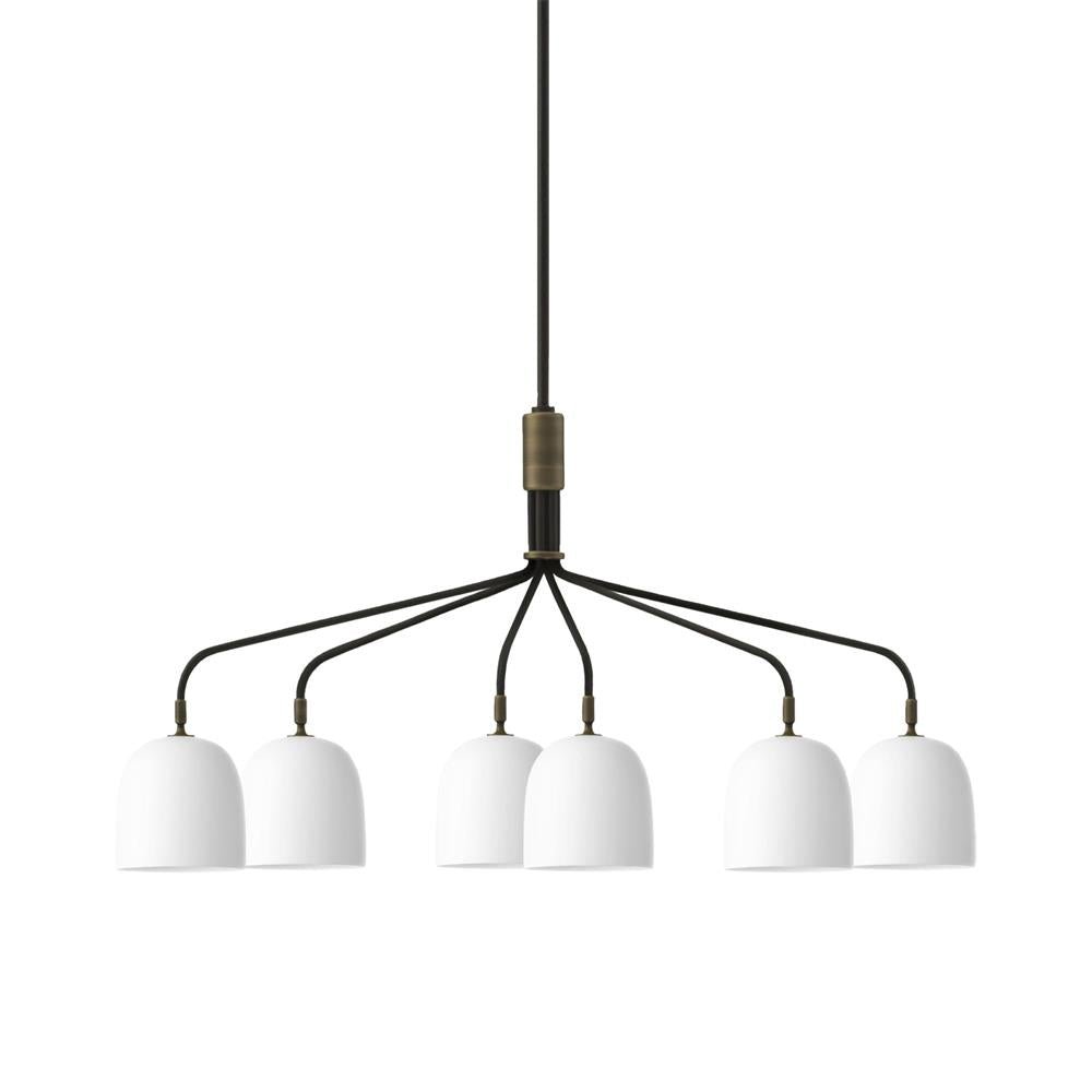 Casorira Chandelier Black Brass Industrial