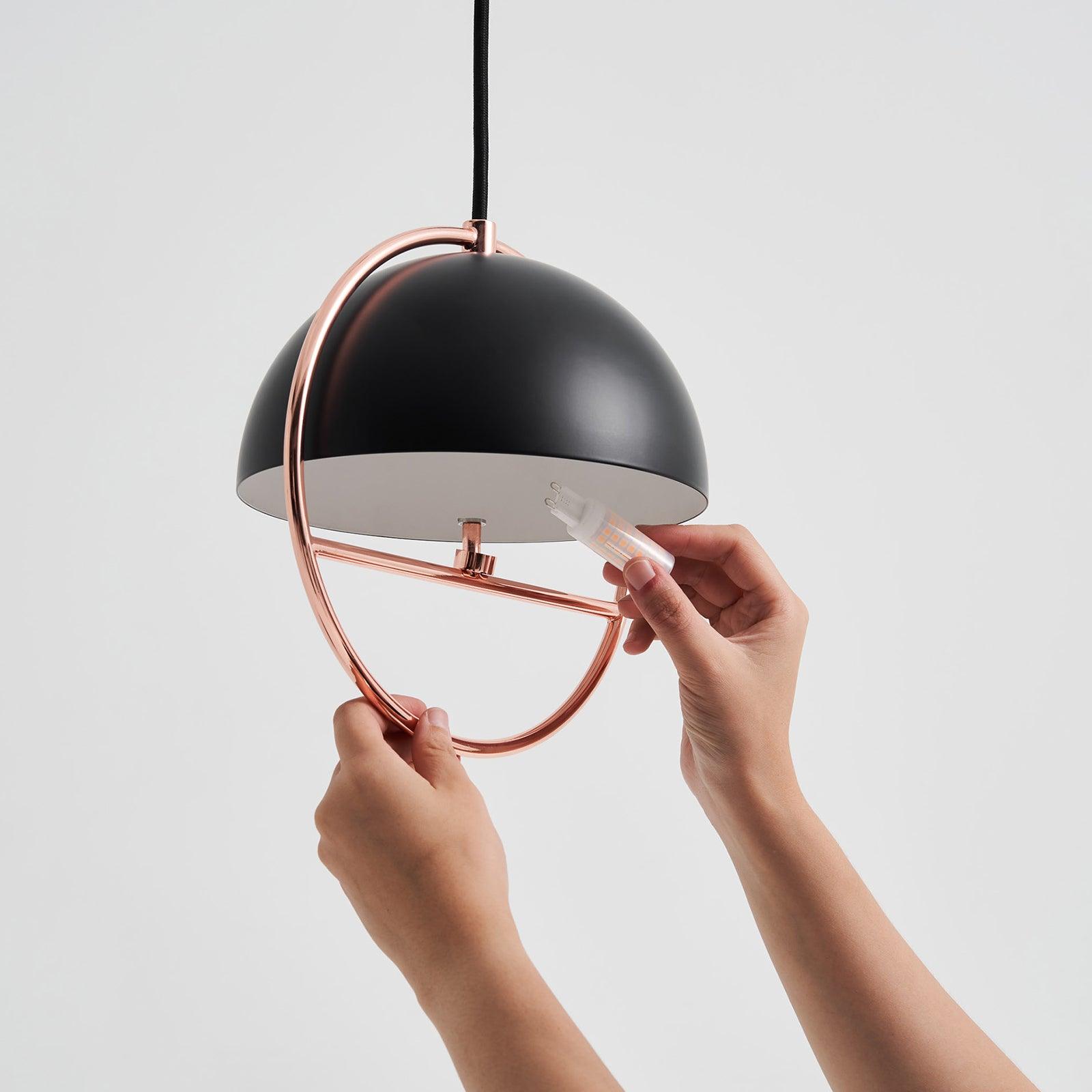 Zephira Steel Classic Pendant Lamp
