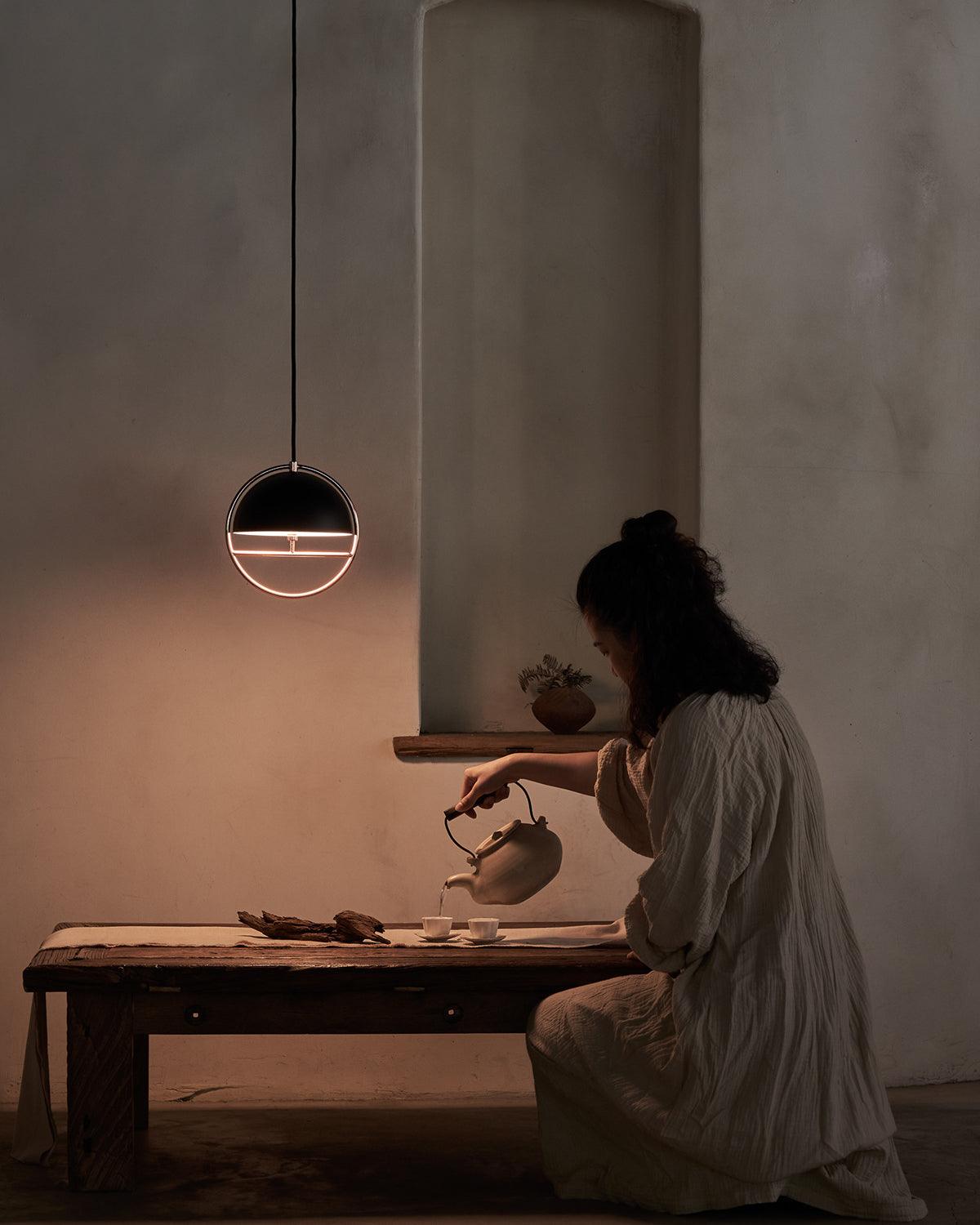 Zephira Steel Classic Pendant Lamp