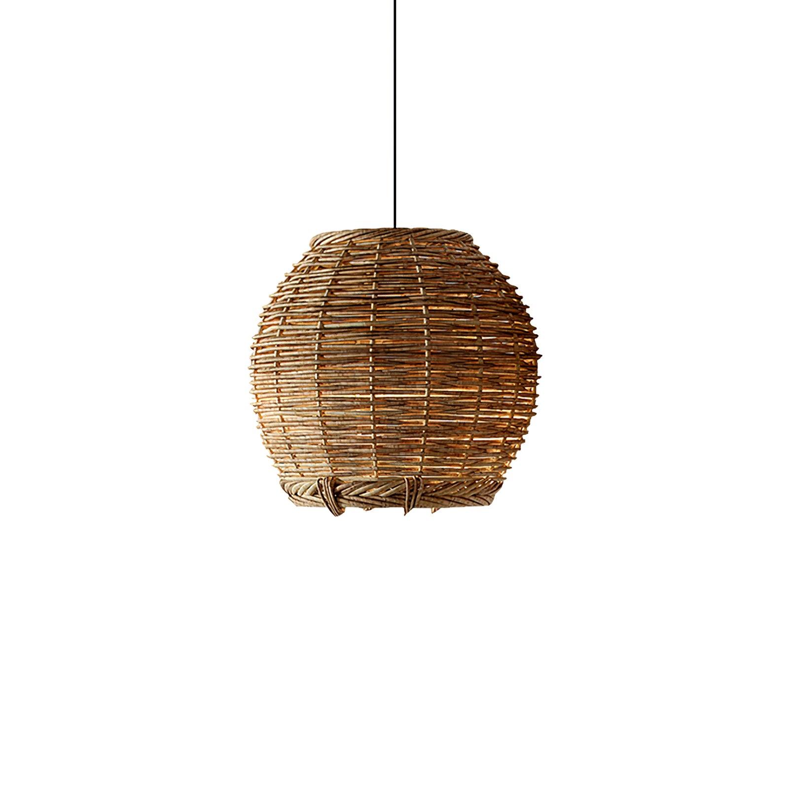 Wickora Vintage Wicker Pendant Lamp