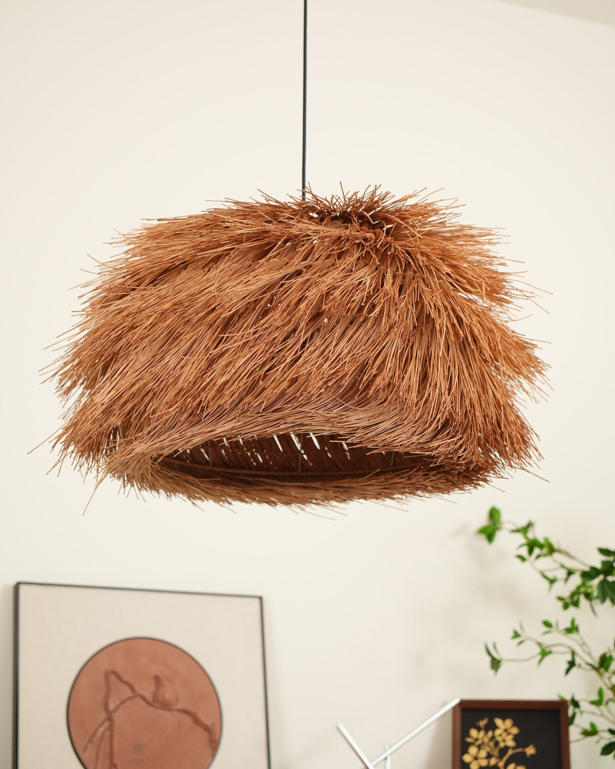 Wickora Vintage Wicker Pendant Lamp