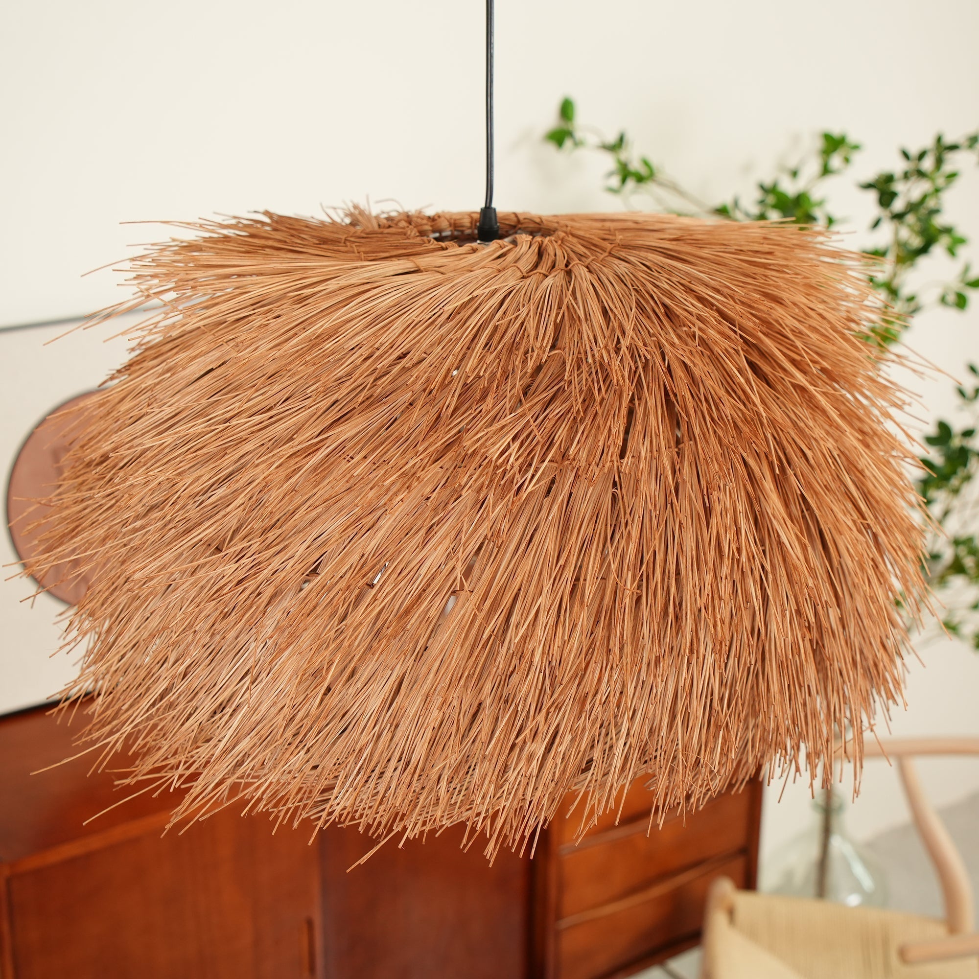 Wickora Vintage Wicker Pendant Lamp