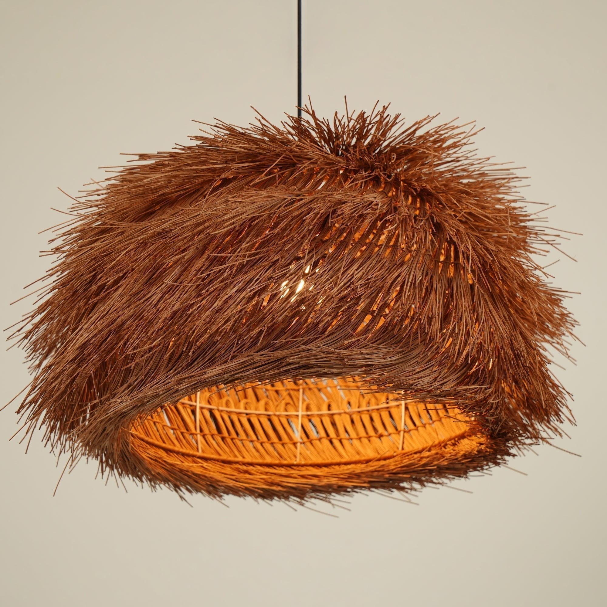 Wickora Vintage Wicker Pendant Lamp