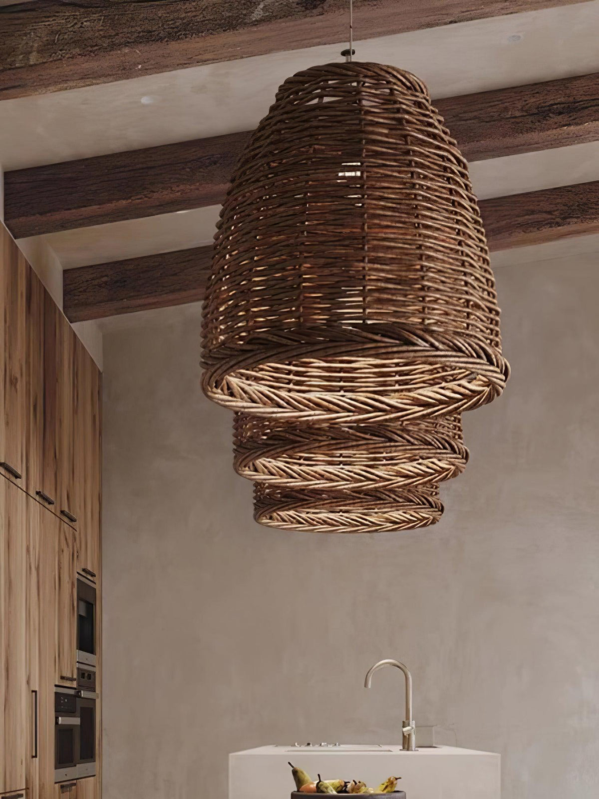 Wickora Vintage Wicker Pendant Lamp