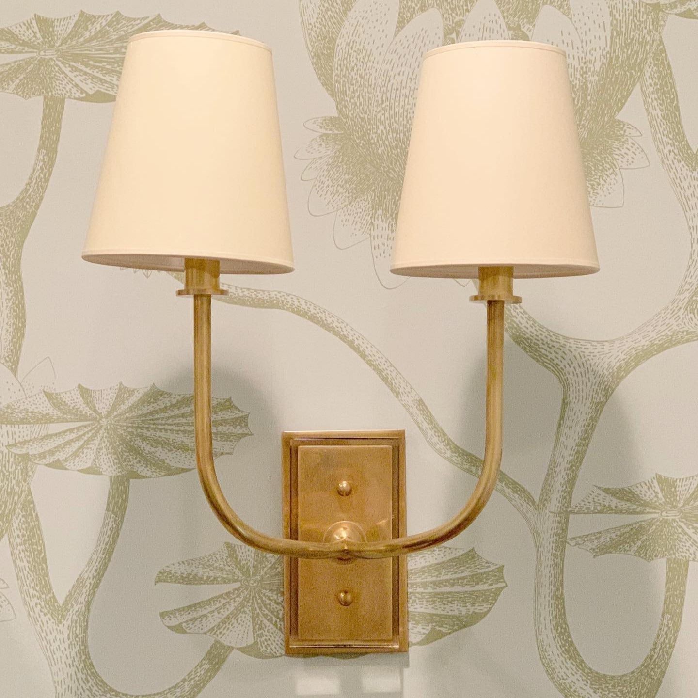 Sylvie Tapered Modern Fabric Wall Light