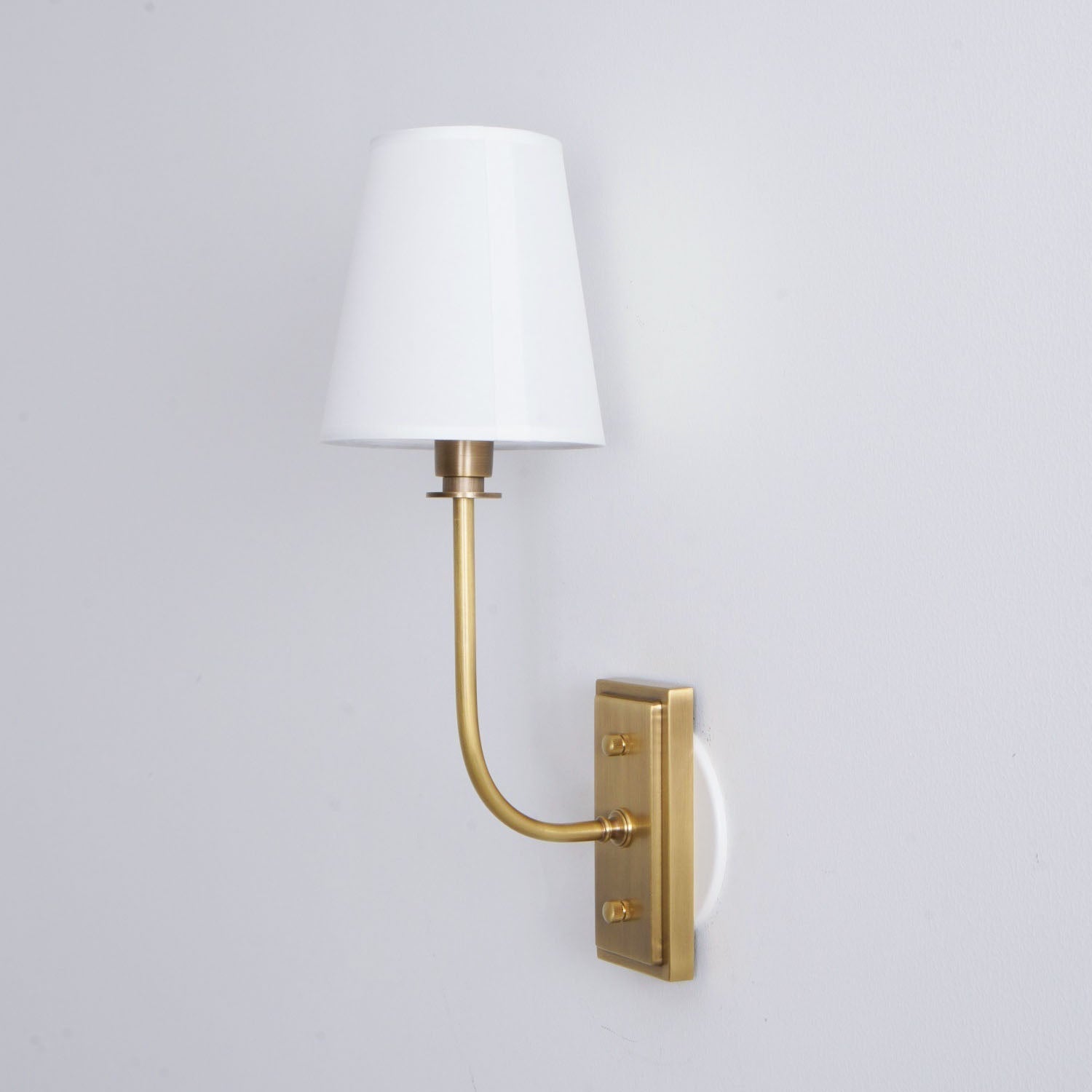 Sylvie Tapered Modern Fabric Wall Light