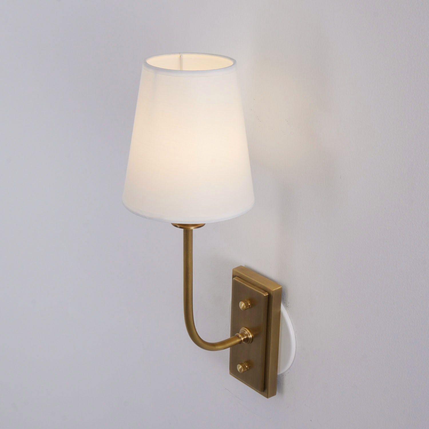 Sylvie Tapered Modern Fabric Wall Light