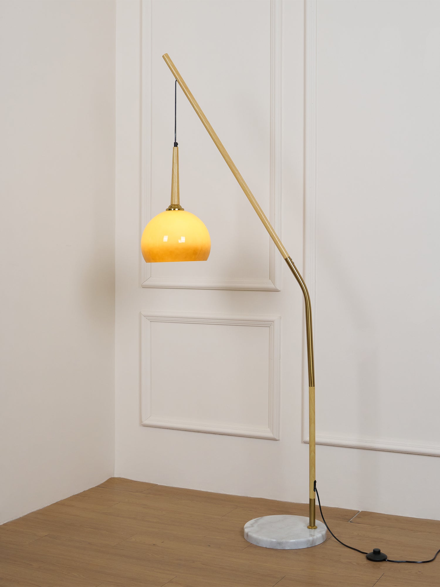 Catalil Retro Glass Floor Lamp