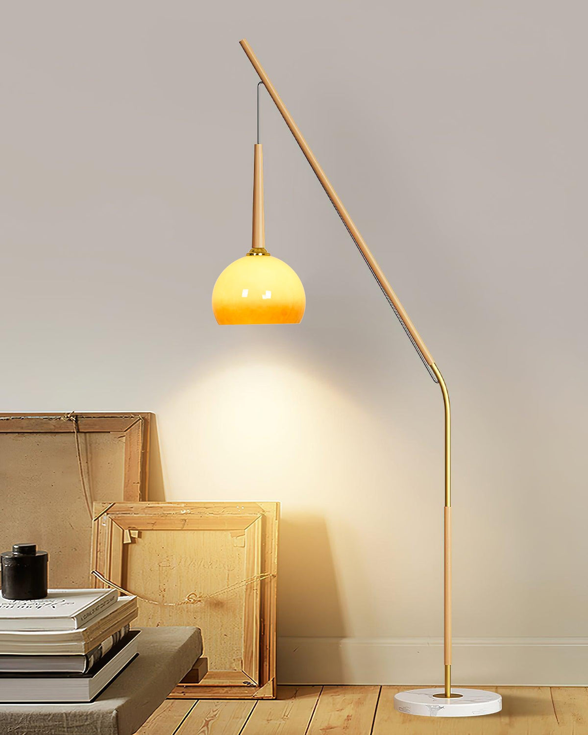 Catalil Retro Glass Floor Lamp
