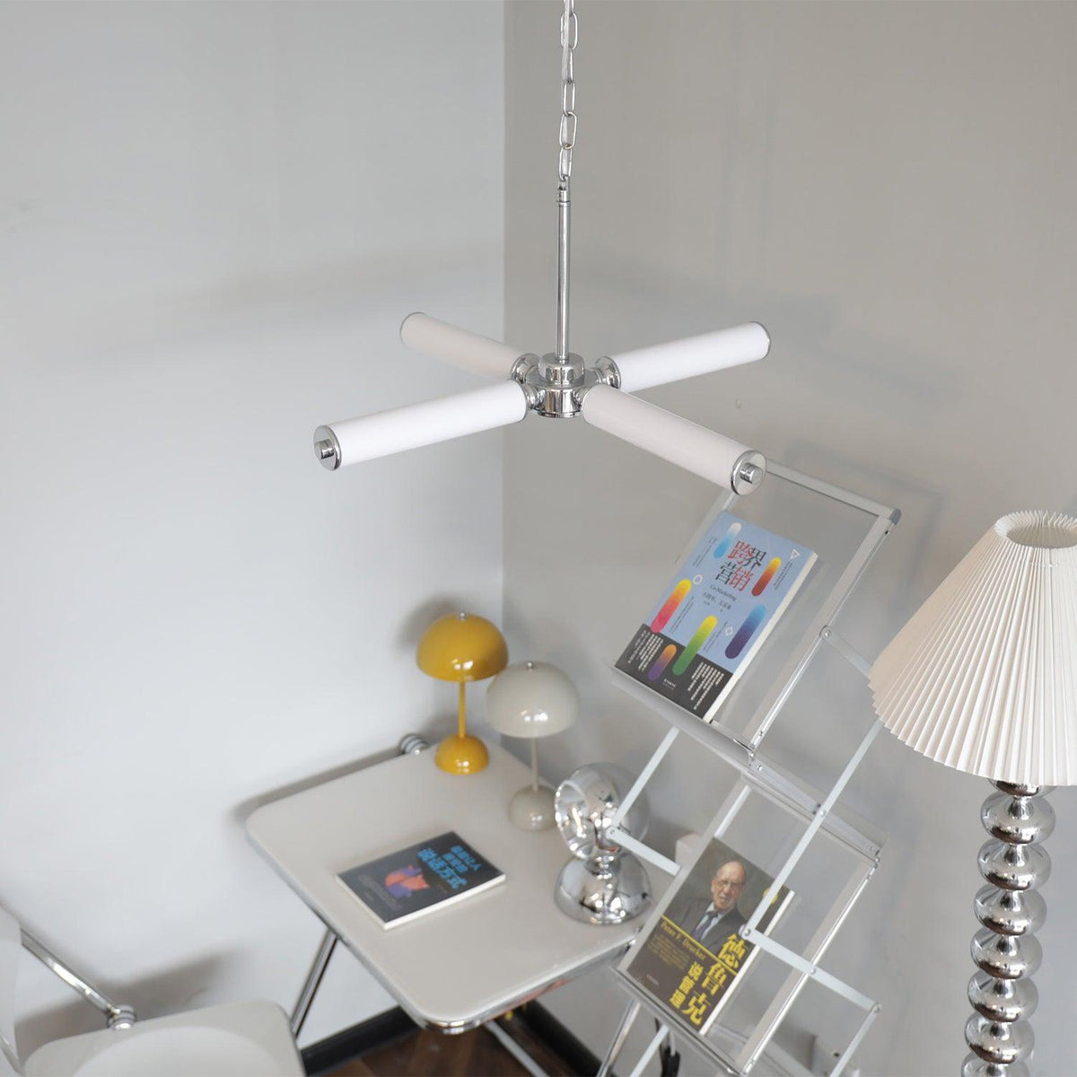 Zoliria Modern Minimalist LED Glass Chandelier