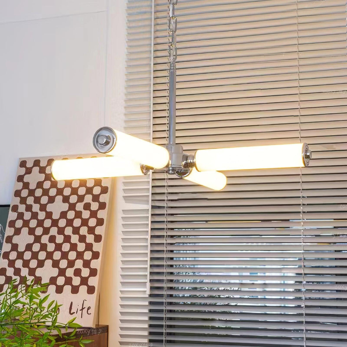 Zoliria Modern Minimalist LED Glass Chandelier