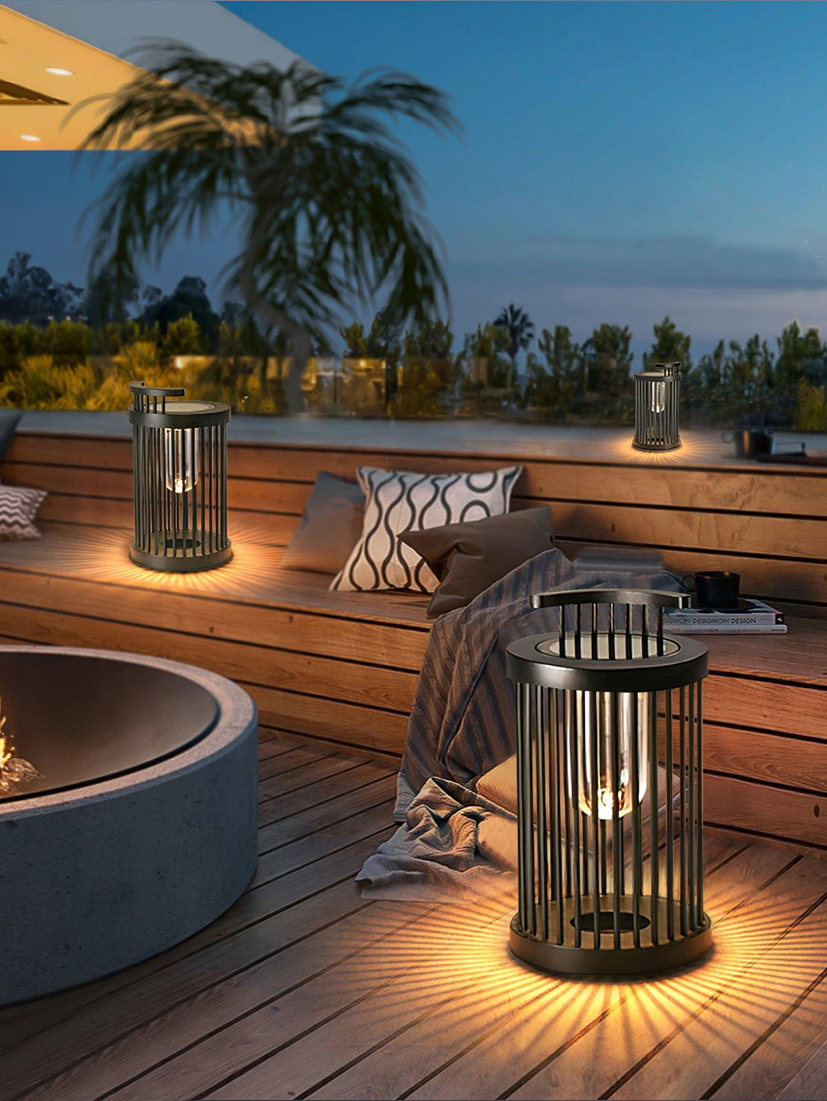 Cage Modern Acrylic Outdoor Light