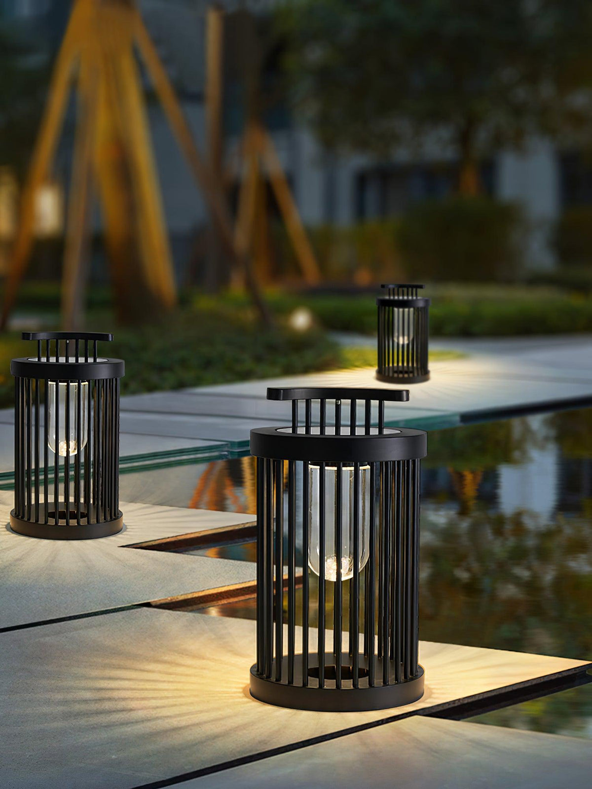Cage Modern Acrylic Outdoor Light