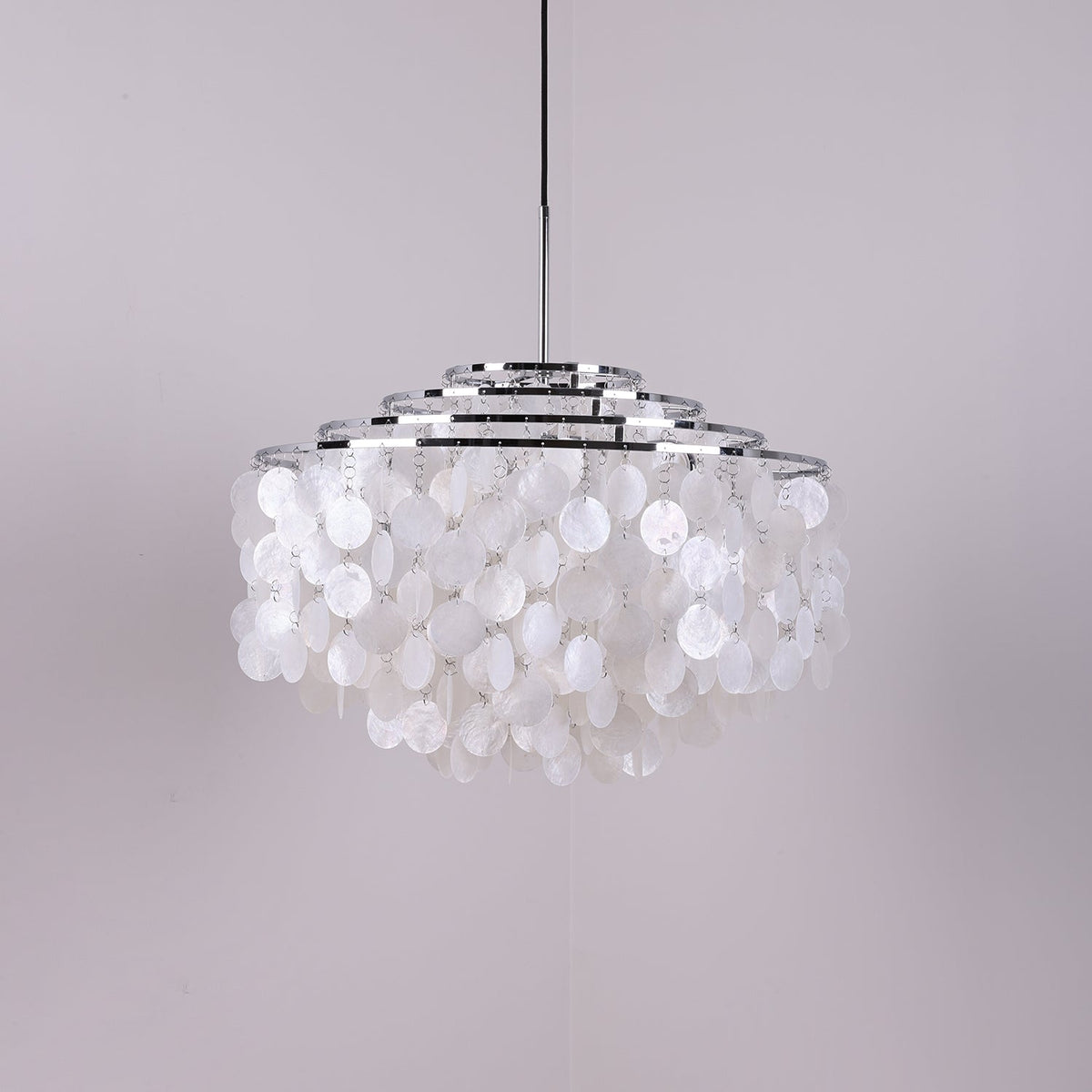 Rivena Pendant Lamp Round Shell Ring