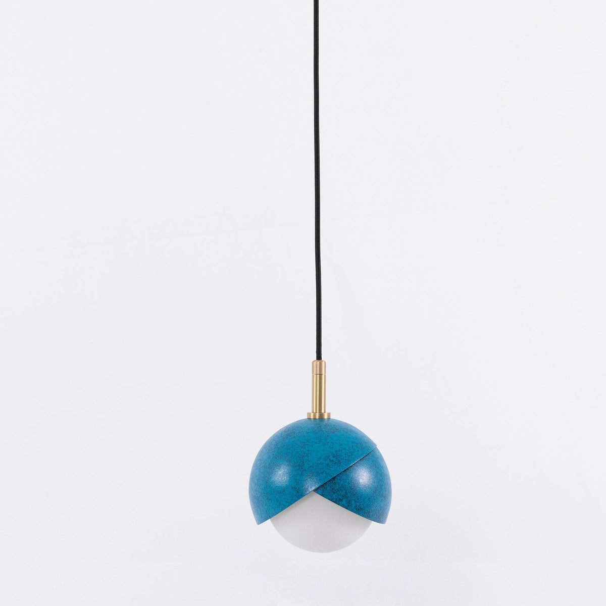 Jynara Pendant Lamp Brass Nested Opal Globe Modern