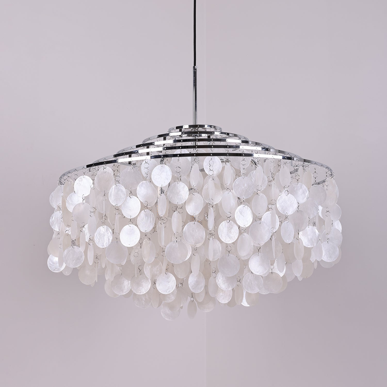 Rivena Pendant Lamp Round Shell Ring