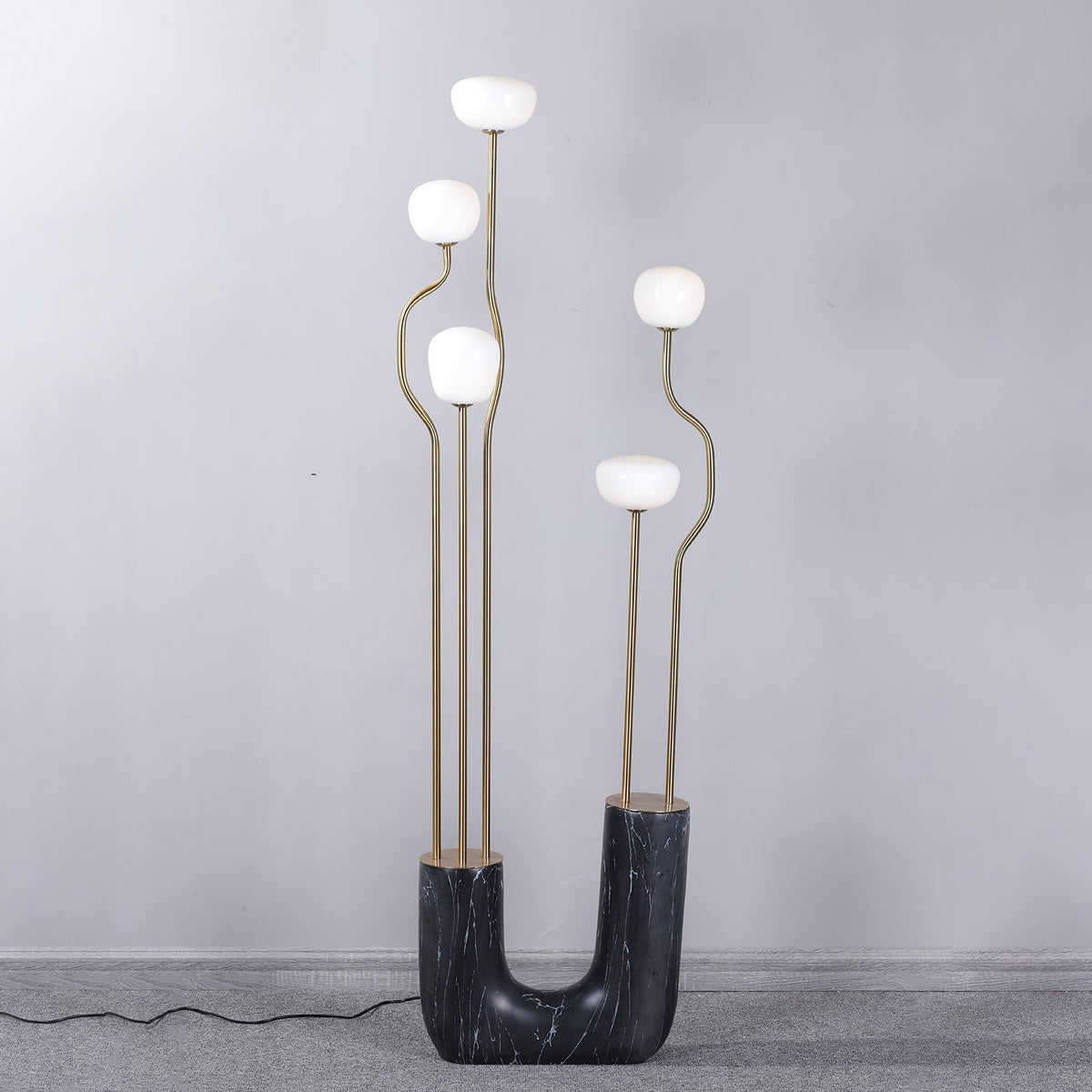 Lumon Marble Brass Modern Floor Lamp