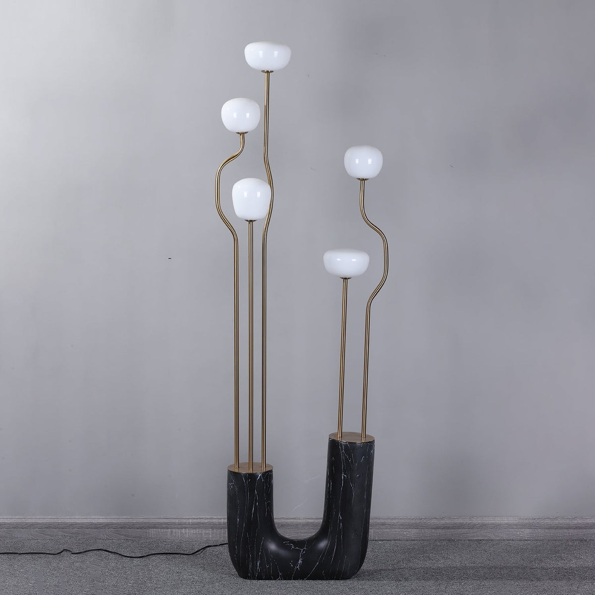 Lumon Marble Brass Modern Floor Lamp