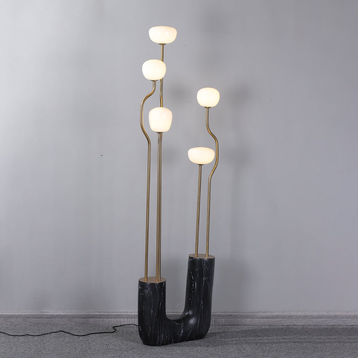 Lumon Marble Brass Modern Floor Lamp