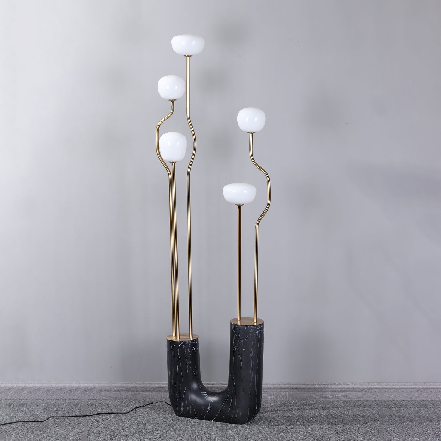 Lumon Marble Brass Modern Floor Lamp