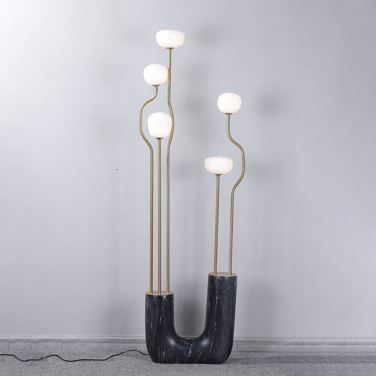 Lumon Marble Brass Modern Floor Lamp
