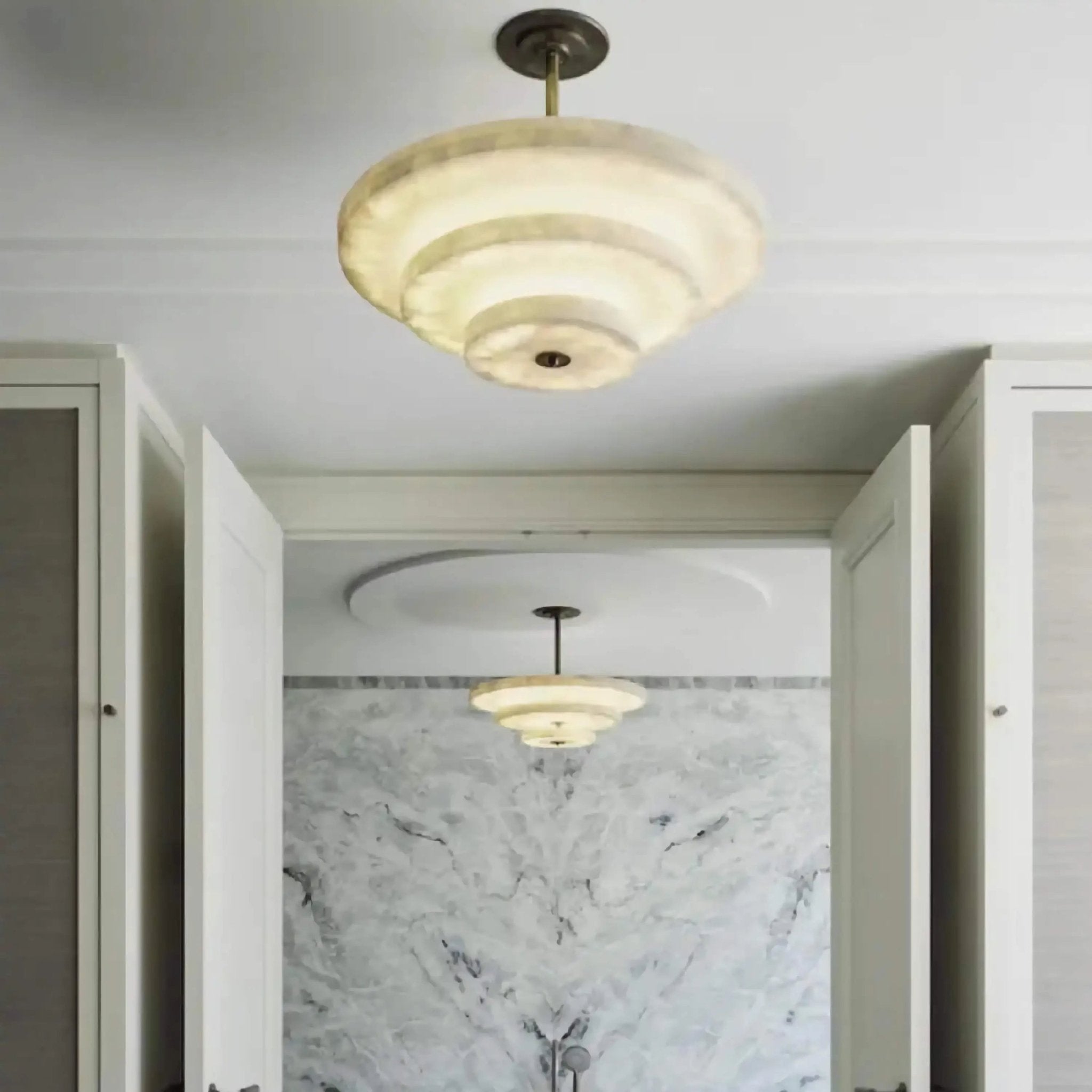 Nivoreria Minimalist Alabaster Pendant Light