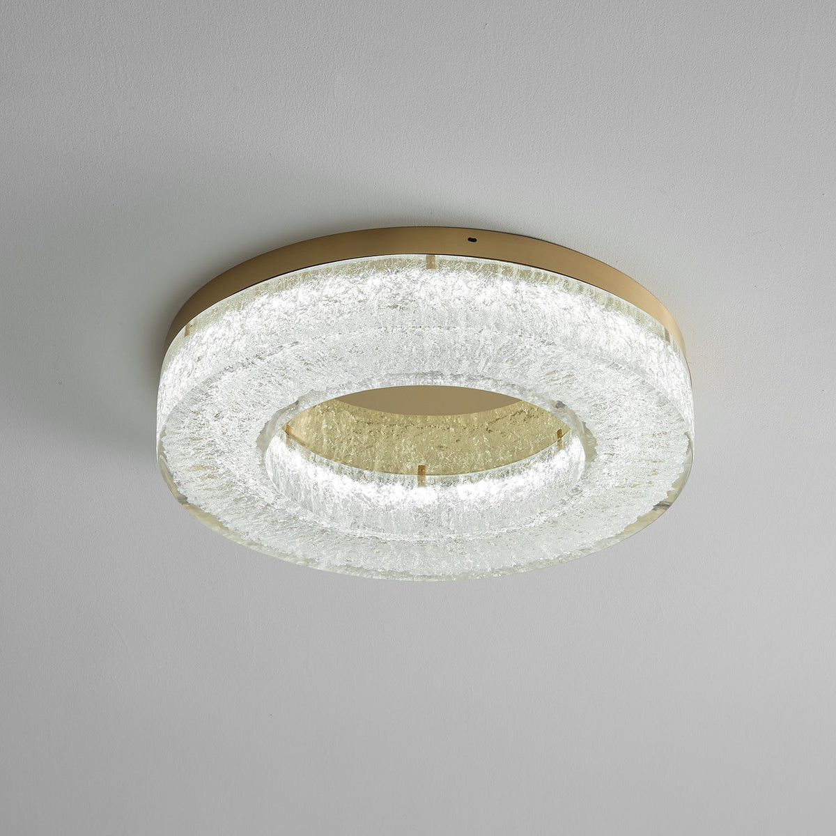 Dovira Ice Crack Circle Resin Ceiling Lamp