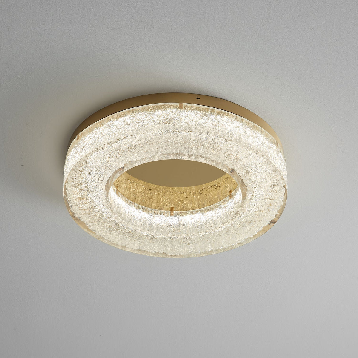 Dovira Ice Crack Circle Resin Ceiling Lamp