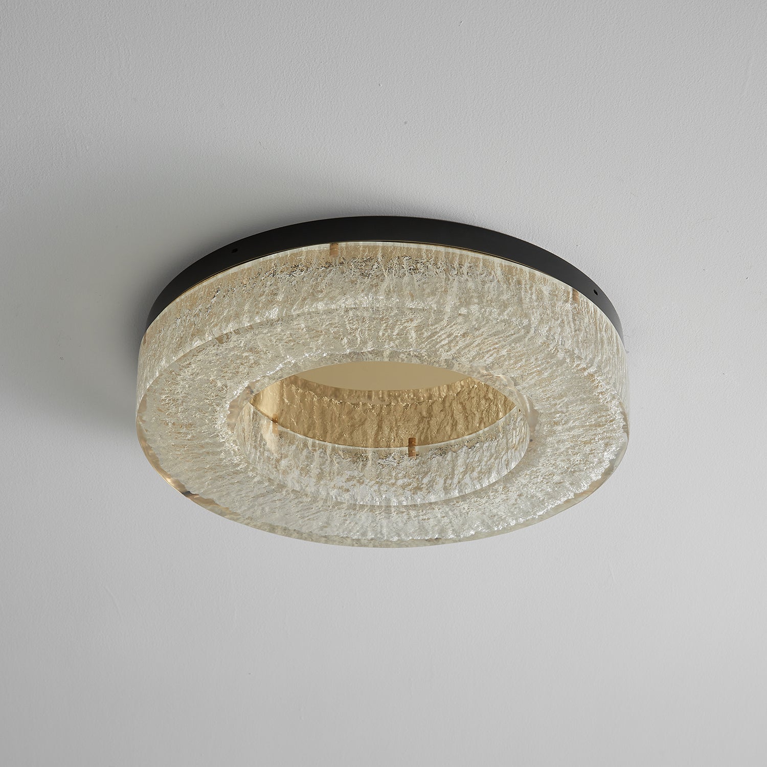 Dovira Ice Crack Circle Resin Ceiling Lamp