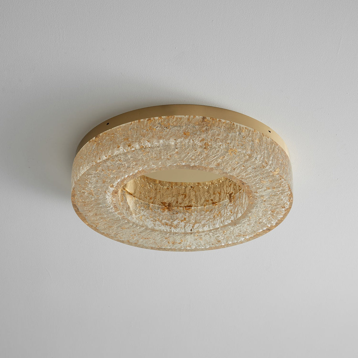 Dovira Ice Crack Circle Resin Ceiling Lamp