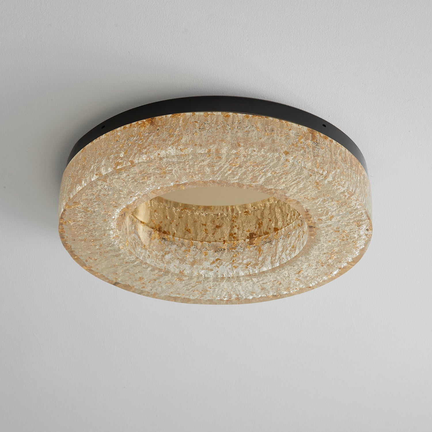 Dovira Ice Crack Circle Resin Ceiling Lamp