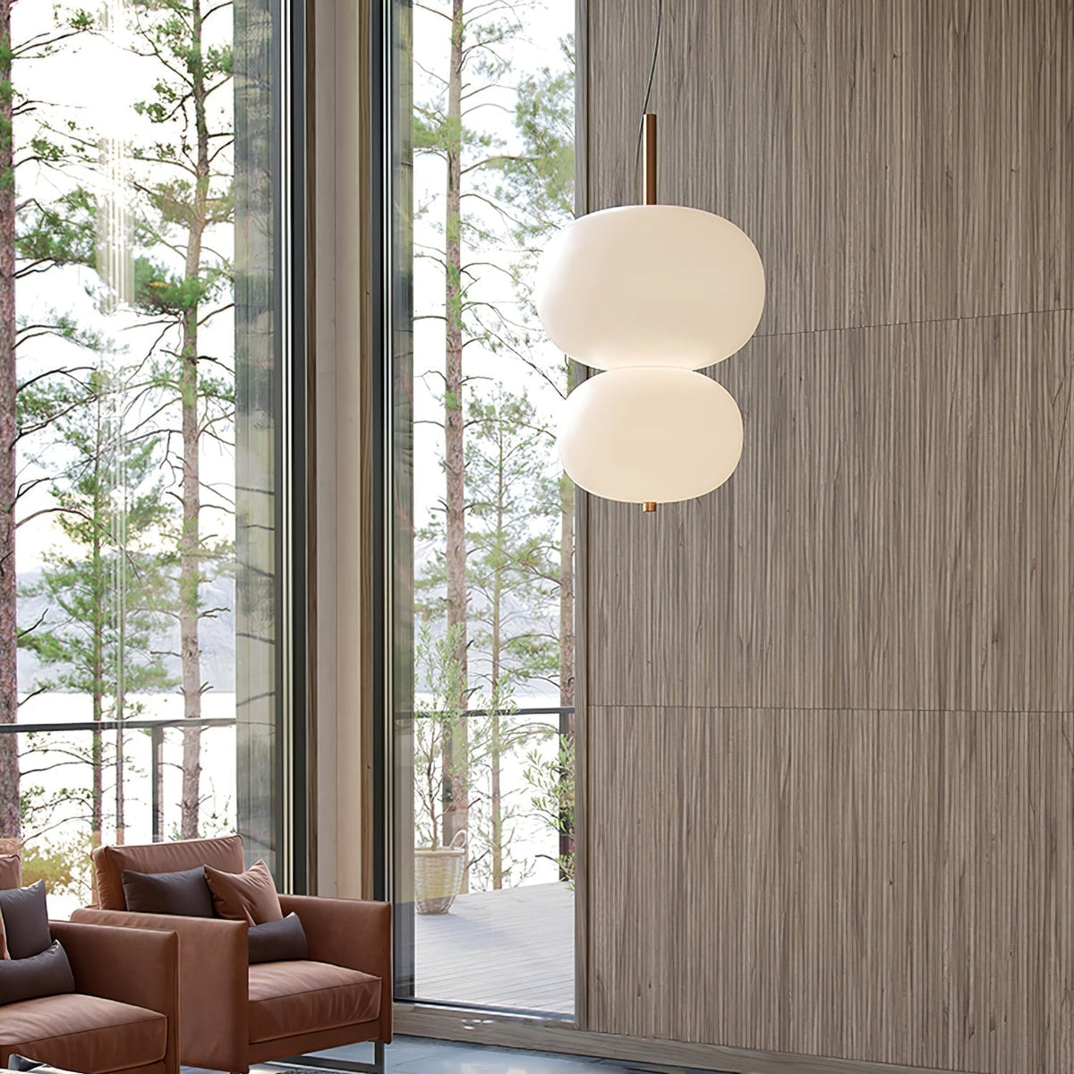 Duality Modern Glass Pendant Light