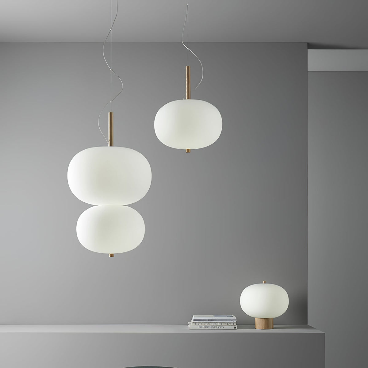 Duality Modern Glass Pendant Light
