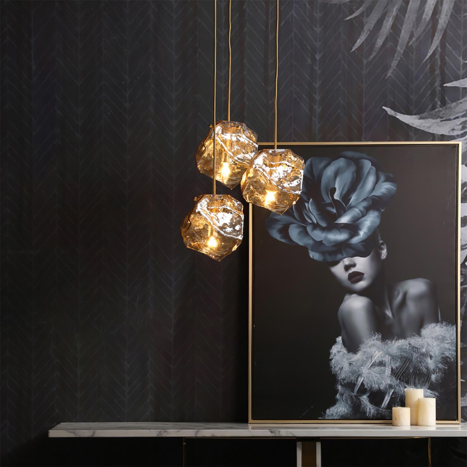 Kixu Brass Luxurious Pendant Lamp